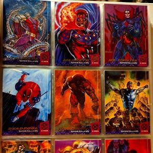 Marvel comics 1994 94 fleer ultra super-villains lot of 9 perfect condition rare